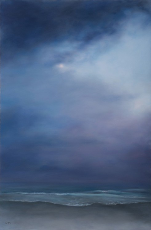 Elsa Muñoz (Mexican-American, b. 1983, Chicago, IL, USA) - Seascape In Lavender from Elements solo e