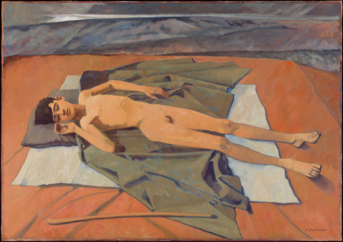 k250966:  Felice Casorati, Icarus, 1936