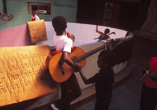 manufactoriel: West Indians emigrated from the French Antilles, in a building in the 14th arrondissement, Paris 1982. by Miguel Rio Branco 