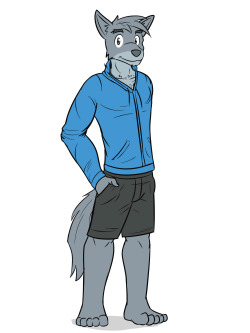 Request For Somewolfwithatablet, His Wolf Character.