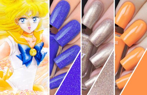 sailorfailures:Sailor Moon Nail Palettes feat. Picture PolishI love the Australian nailpolish brand 