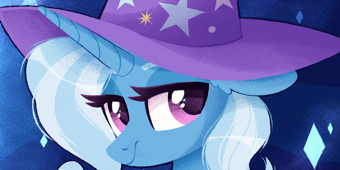 sonnatora: The great and powerful Trixie Lulamoon! ✨ Process GIF Ko-fi  &lt;3