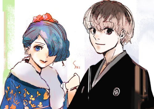 sisuing: Kaneki and Touka through the years!Quick compilation for everyone!I like how hey keep going