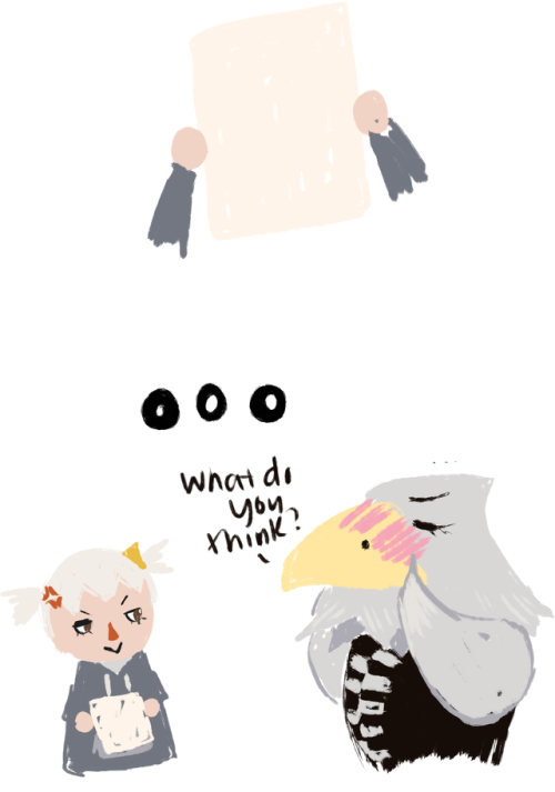 m-labeau:why are you blushing you dumb bird