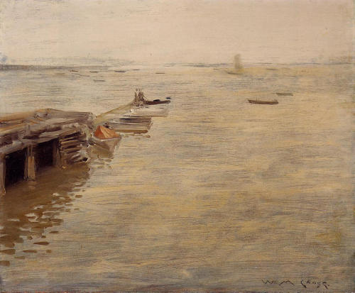 william-merritt-chase: Seashore (aka A Grey Day), 1888, William Merritt Chase