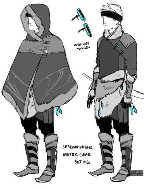 cassandrajp: Collected Concept art for Shadowhunter Gear. detailed thoughts on each design linked be