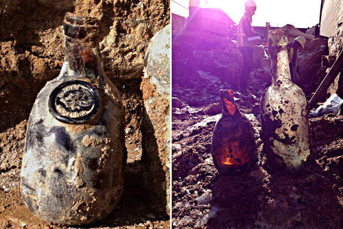 Bottles From 19th Century German Beer Garden Found at Bowery Hotel Site