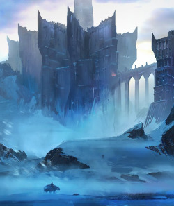 fantasy-art-engine:  Frost Fortress by Luc