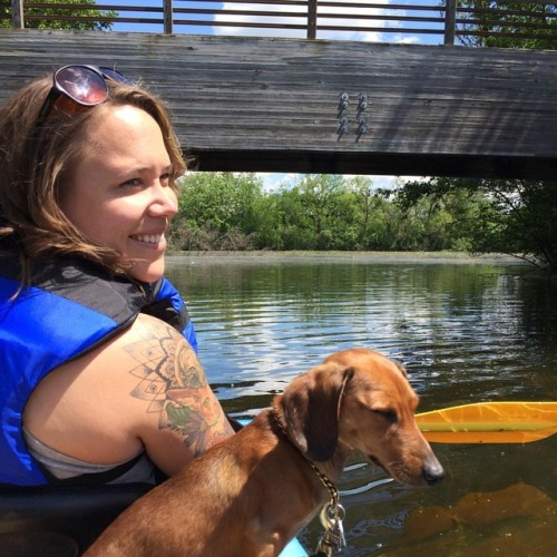 Huron River Rats #agirlandherdog #queerswithdogs #dachshund #sausagedog #huronriver #riverrats #mich