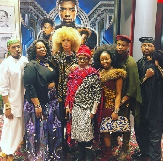 littleblackchats: starsberrisnunicorns:   They thought we were playing 😂     A post shared by The Shade Room (@theshaderoom) on Feb 16, 2018 at 5:57am PST  Bonus 😏:👑#BlackPantherSoLit🔥#WakandaForever✊🏽   FUCKING LOVE THIS 