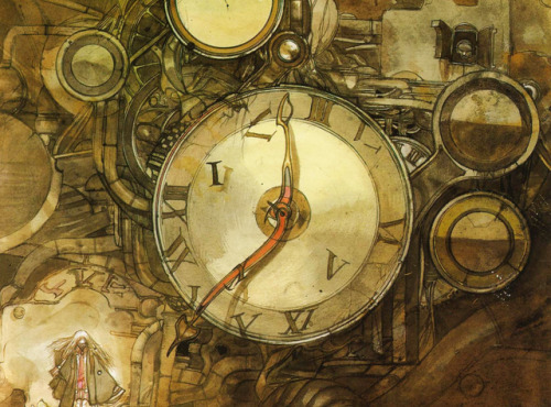Yoshitaka Amano Illustrations From The Angel’s Egg Art Book Season Of The Girl.