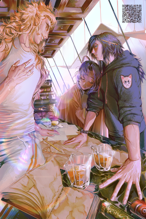 My participation for the Torrent Zine / Tomioka Zine.All connected by a dream, The three decided to 