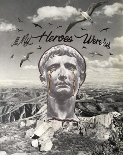 jayriggioart:  All My Heroes Were Sad ~ Handcut Paper, Archival Ink &amp; Glue ~ 18&quot; x 24&quot; ~