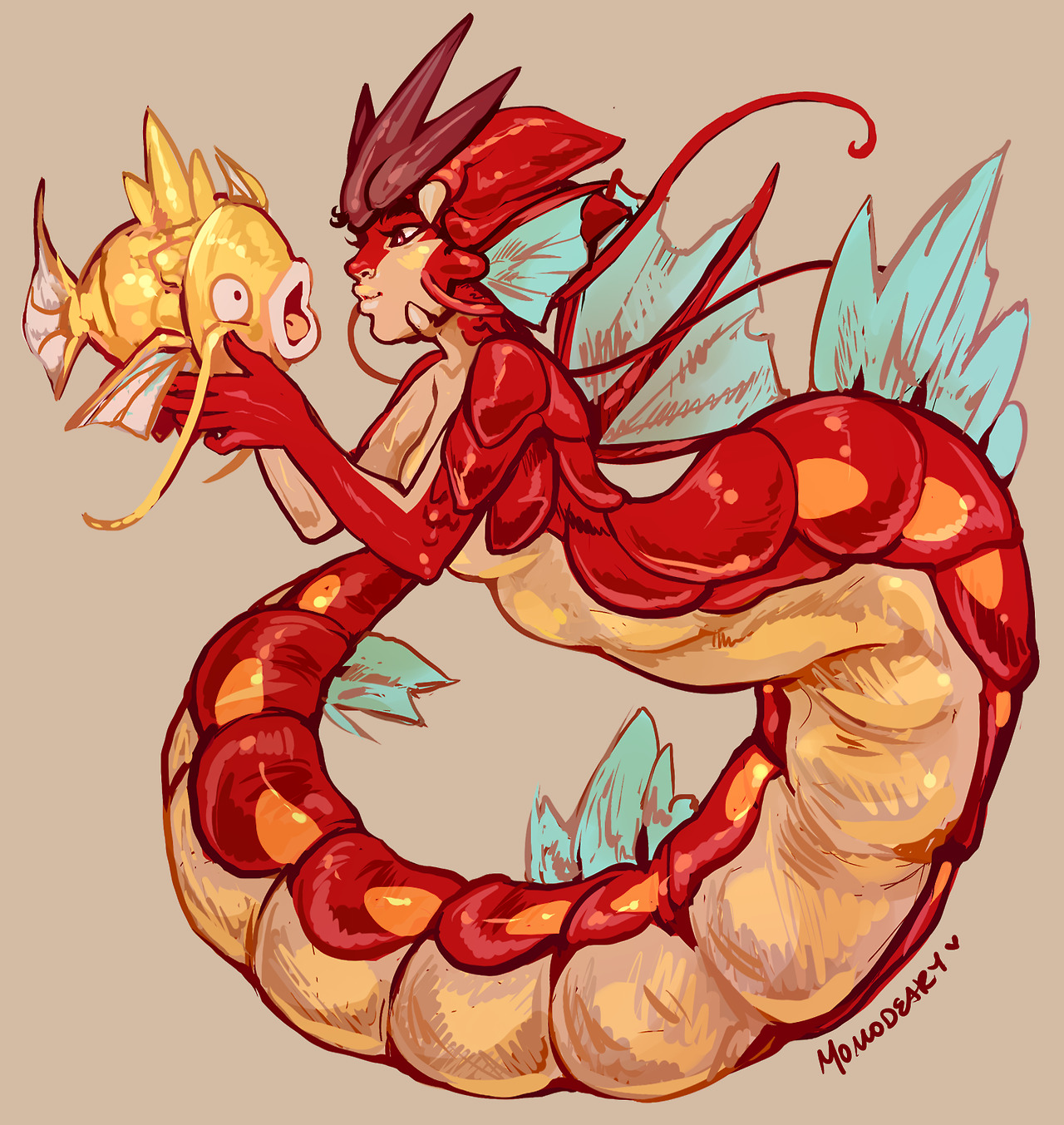 momo-deary: Mermay day 5~  Even tho it’s the furthest from human mermaid I’ve