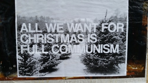 Some of the Christmas themed anarchist posters and stickers seen around Sydney in December 2017