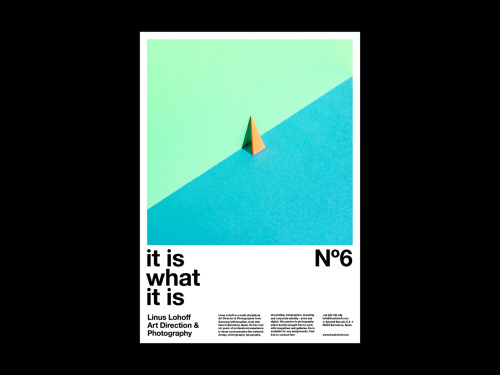 thedsgnblog: Poster Series »It is what it is« - Self publication of Linus Lohoff &