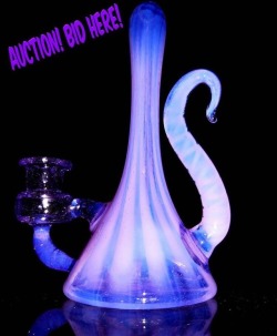 the-highest-ginger:We are the proud new owner of this 6 inch, 10mm, purple lolipop over pink slyme banger hanger from @wildfireglass 😍😍 