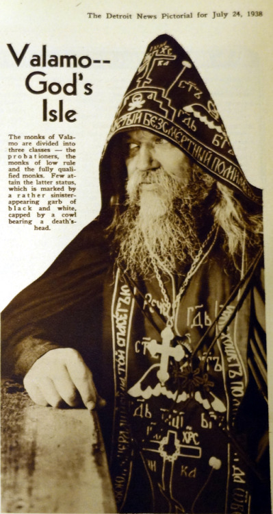 historium:Monk of the Valamo Monastery ca. 1938 (The Detroit News Pictorial)