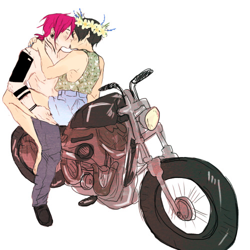 tomakehimfree:  rin would be that guy with blackwork tattoos all over  