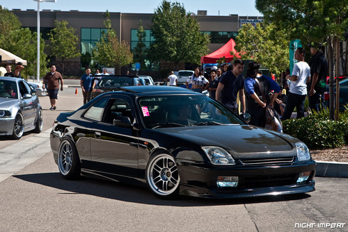 breaking-necks:  Honda Prelude on Enkei RPF1shttp://ridesandstyling.com/honda-prelude-black-enkei-rpf1.php 