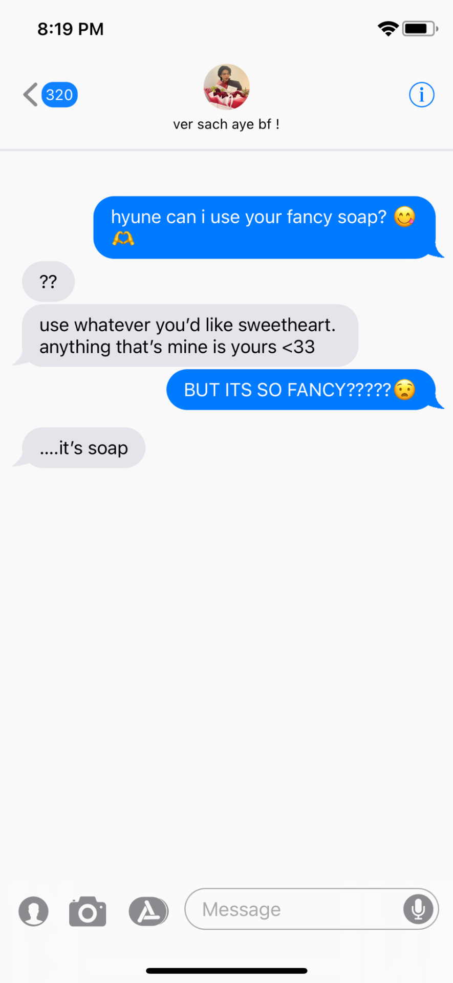 BOYFRIEND TEXTS Established Relationship / Fluff