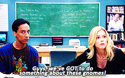 zoinksz-deactivated20140220:   Abed: He’s a gnome. He only speaks gnome.Jeff: Anybody here speak gnome?Britta: Oh! I do! Lavernica does!Jeff: Oh, this’ll be painless…  