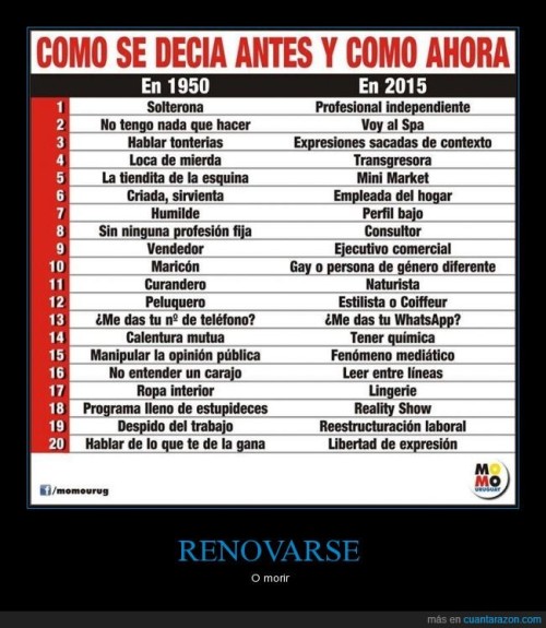 elmotivador:  Los tiempos cambian, hay que renovarse - O morir http://ift.tt/1KZ3gWy 