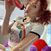 playtimewithprincess:Glug, glug, glug&hellip; yummy juicies in my new bottle
