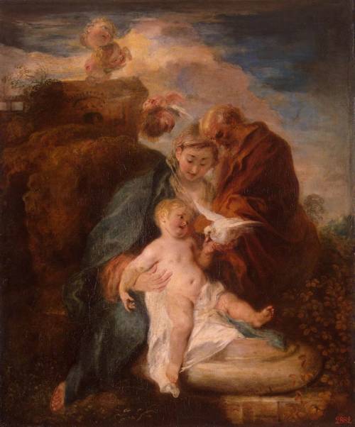 The Holy Family, 1719, Jean-Antoine WatteauMedium: oil,canvas