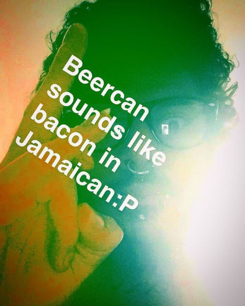 Porn Pics #beercan #bacon #jamaican