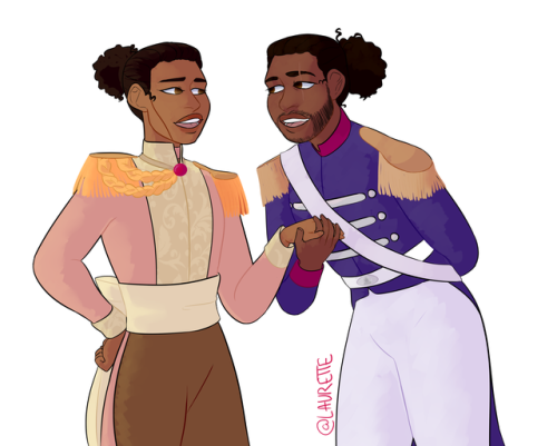 laurctte: on one hand aristocracy on the other hand its my fave au(Drawin of @magpiesarefluffy &