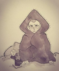 phoelion:  Inktober day 6Peridot has a cold…