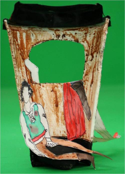 musicrevolutionary:Once I did Les Miserables scenes on coffee cups from various coffee places.So I d