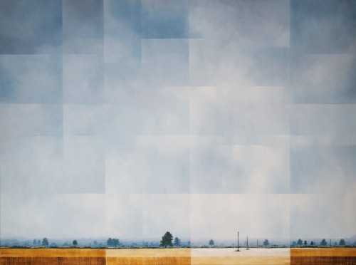 jareckiworld: Glynne James  -  The Escarpment   (oil on canvas, 2017)