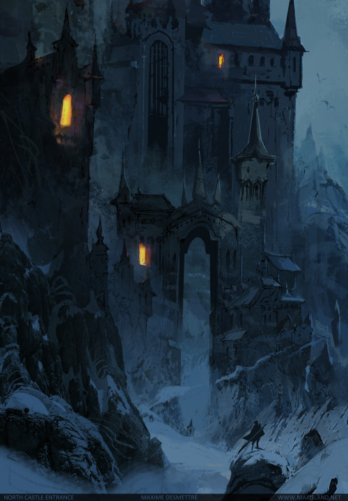 thecollectibles:    North Castle Entrance by  Maxime Desmettre  