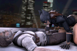thesodep: Batgirl blowing Commissioner Gordon