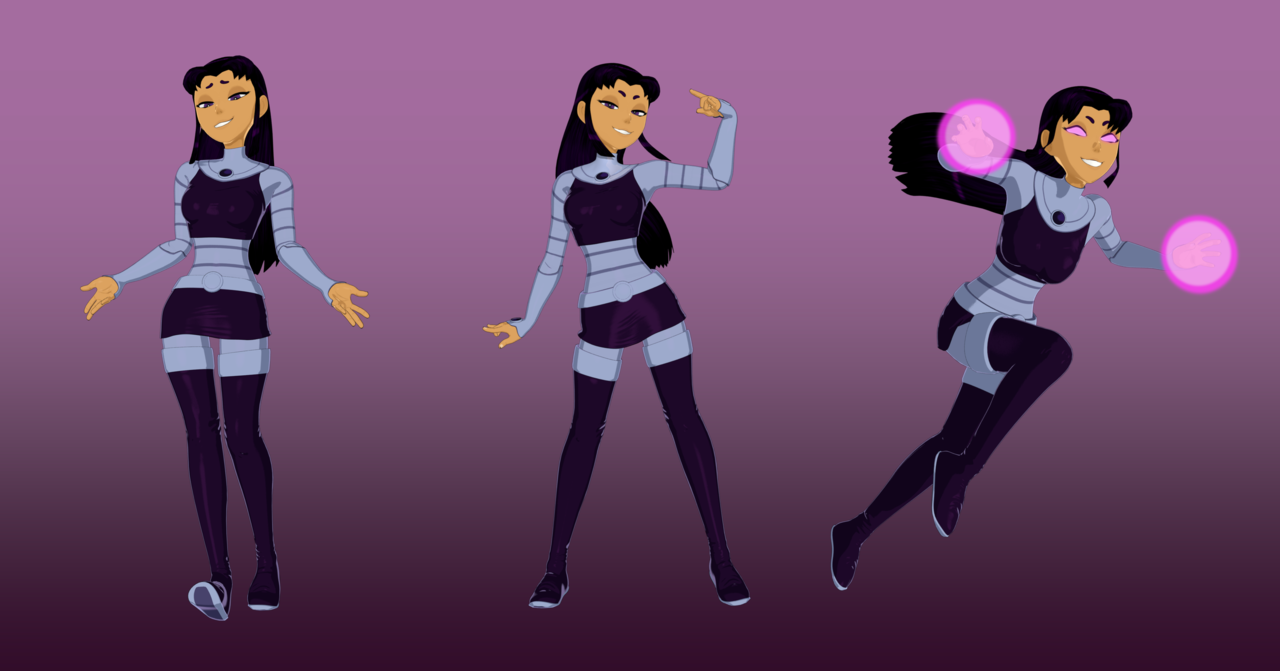 skuddpup:  I made Starfires sister, Blackfire!! All 3 of these models can be downloaded