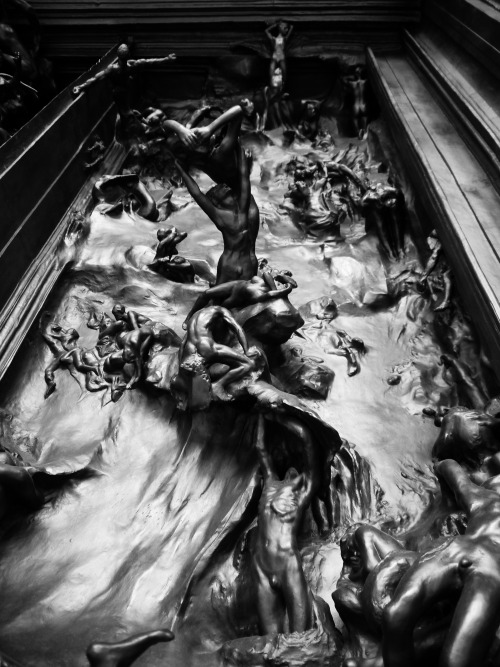 outerground: Details from the Gates of Hell by Rodin..Bronze doors originally commissioned for a new