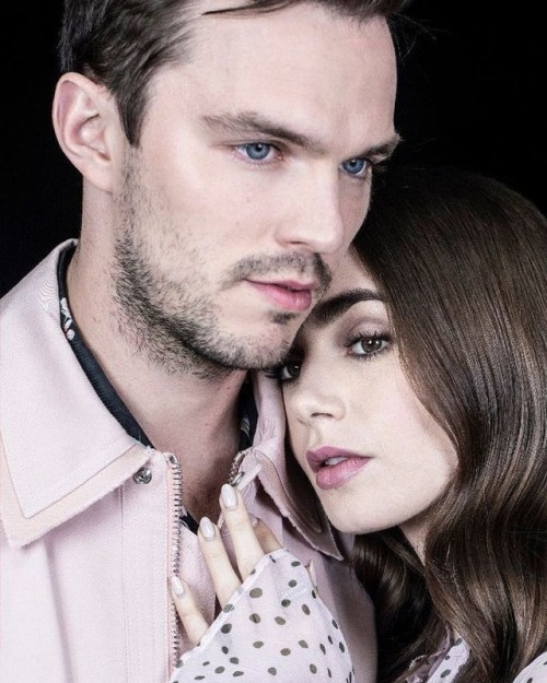 allthingslilyjcollins: #News New portraits of Lily Collins and Nicholas Hoult for the LA Times. - Om