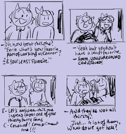 ladyblargh: really quick dumb comic from last night while streaming my drawing for the first time!!p