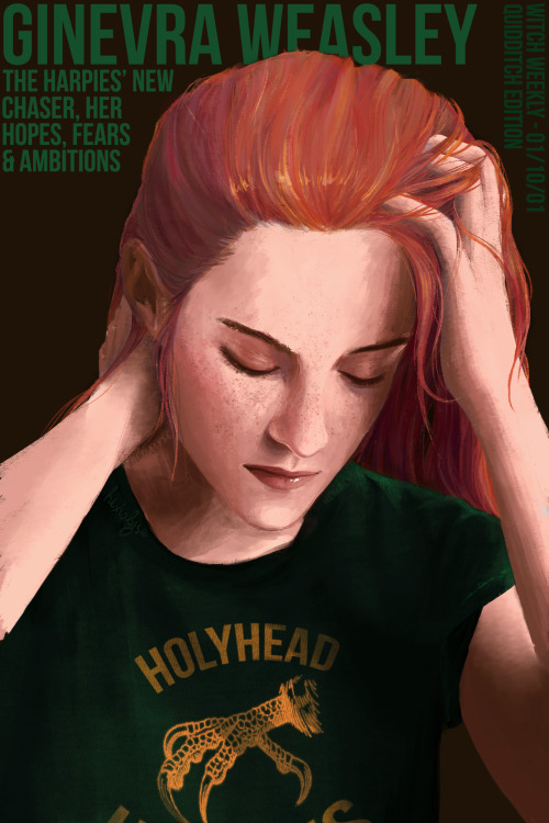 hex-art:   Ginny Weasley based on Kristen Stewart, november 2015.(don’t remove the caption please)