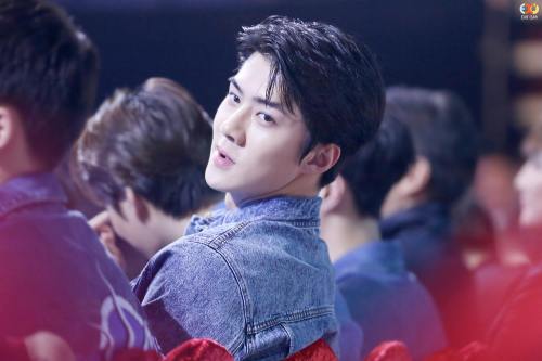 fy-sehunoh: 160409 Sehun - Top Chinese Music Awards &gt; more on our Facebook page ( www