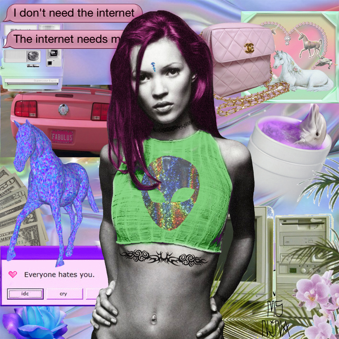 yungneako:  msnina-art:  KATE MOSS INTERNET STYLE  &ldquo;internet style&rdquo;