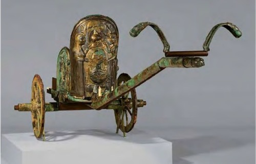 historyarchaeologyartefacts:The Etruscan Monteleone Charriot: the only Etruscan charriot found back 