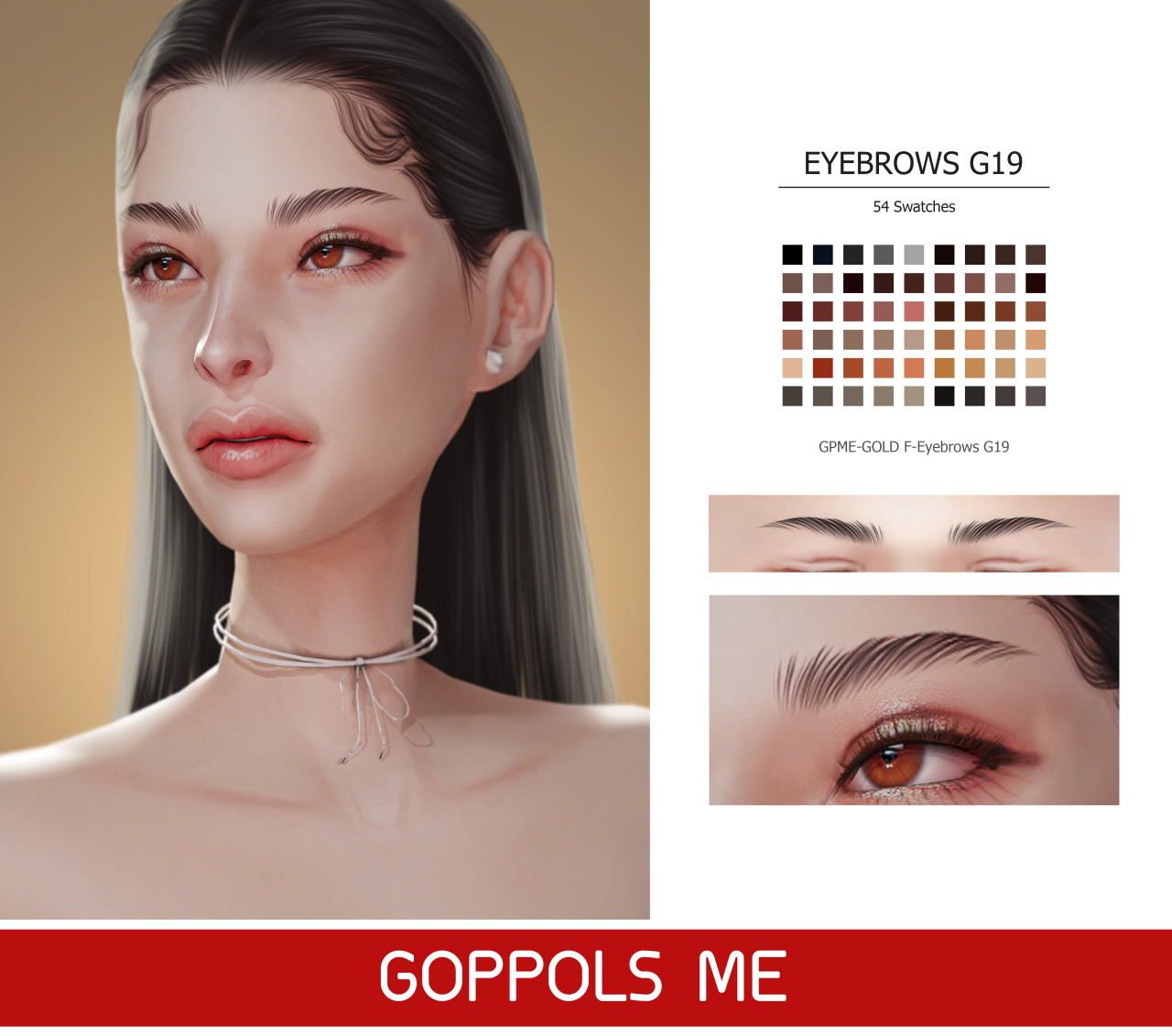 GPME-GOLD F-Eyebrows G19DownloadHQ mod compatibleAccess to Exclusive GOPPOLSME Patreon onlyThank for support me  ❤  Thanks for all CC creators ❤Hope you like it .Please don’t re-upload #goppolsme#thesims4#sims4cc#ssims4cc#sims4ccfinds#sims4brow#s4cc#s4ccfinds#s4brows
