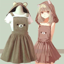 petitetomoyo:New cute sweet relaxed bear detachable ear hat dress by Dream castle on Storenvy https://www.storenvy.com/stores/221989-harajuku-fashionUse code « PetiteTomoyo » for 10% off!https://www.storenvy.com/stores/1024559-dream-castleUse code «