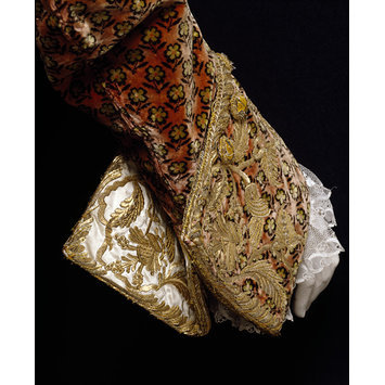 18thcenturyfop:  Court suit                                       Place of origin: Date: Artist/Maker: Materials and Techniques: Credit Line: France (woven) Italy (made) 1765-1770 (made) Unknown (production) Silk velvet, embroidered