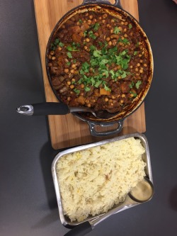 embarassinglysexualurl:  Dinner tonight: Moroccan/Arabic inspired lamb, butternut squash and chickpea tagine with saffron and sumac rice.