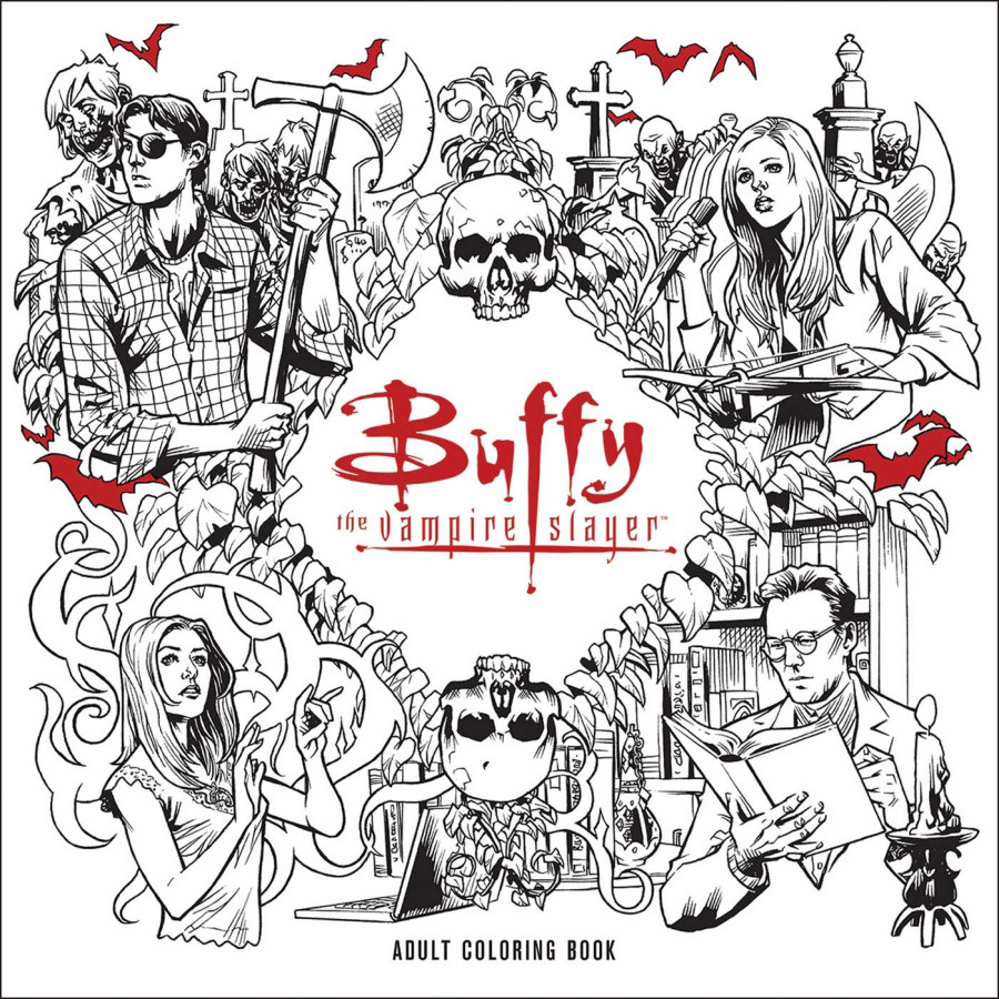 Buffy the Vampire Slayer gets the adult coloring book treatment“Drop your Mr. Pointy and pick up some crayons.
”