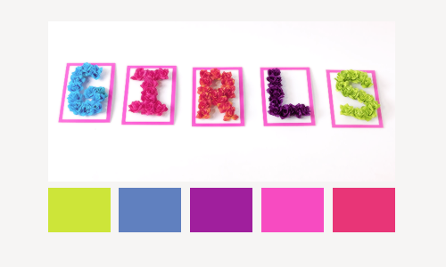 perfectrainbow:  Girls by the 1975 → Color Palettes  
